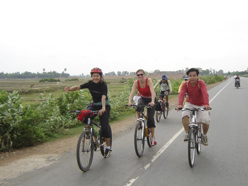 Cycling in Cambodia