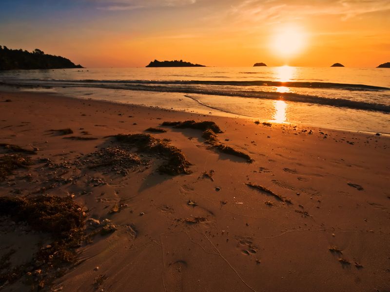 beach at sunset