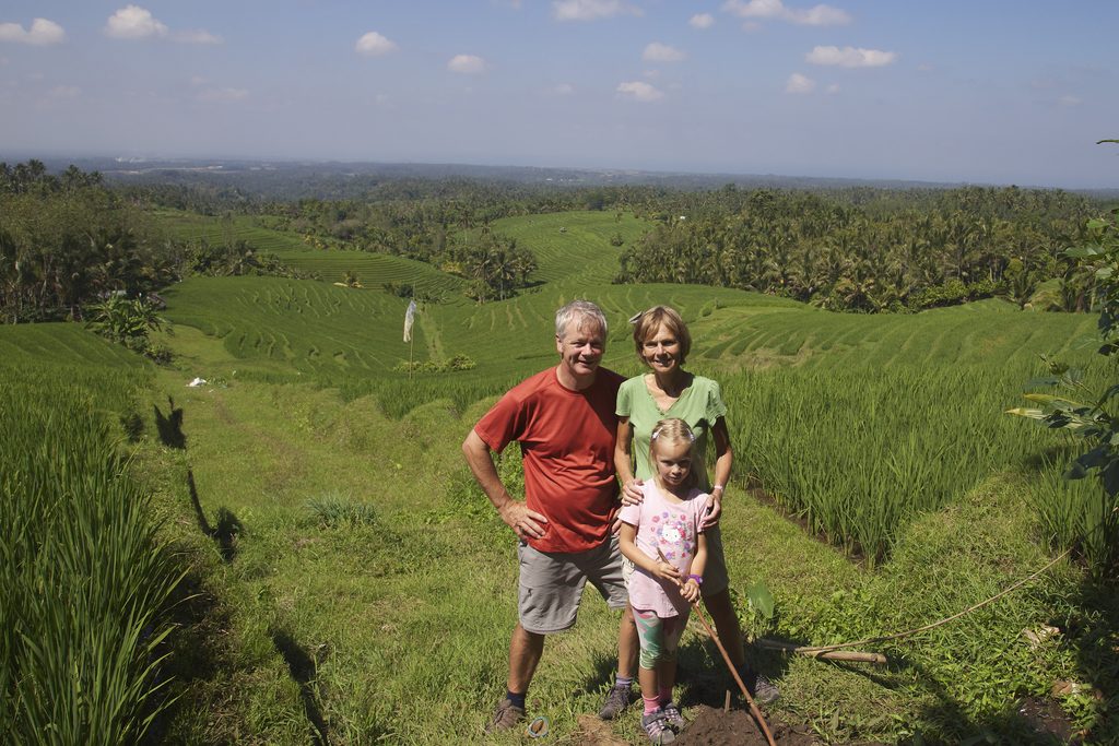family in Kalimantan