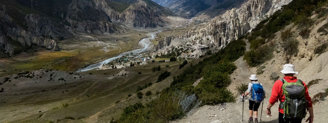 mountain top prayer stones in nepal