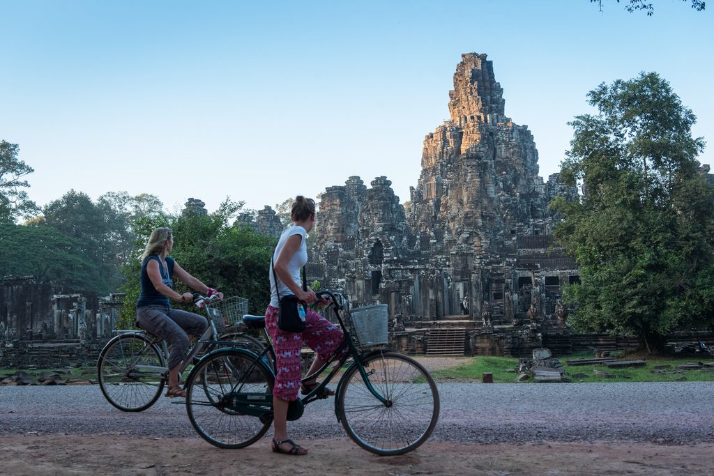 Cycle through Angkor