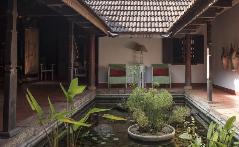 Shady inner courtyard