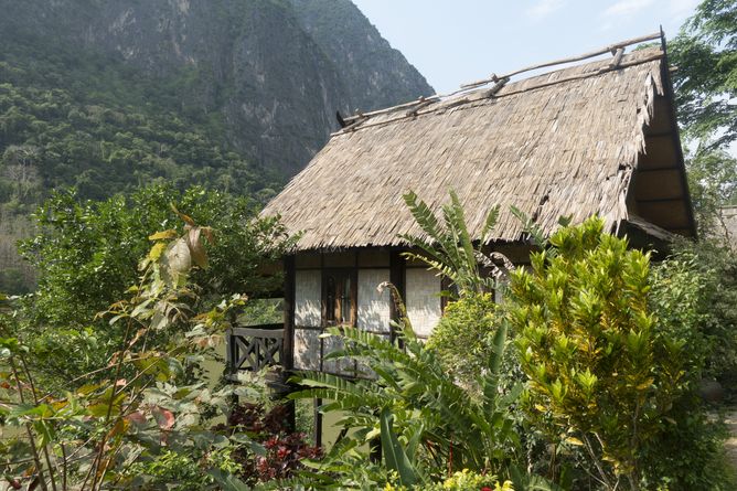 A bungalow exterior