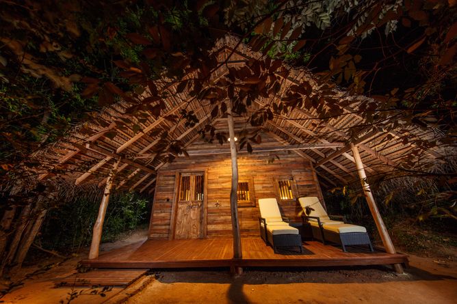 Wooden chalet exterior