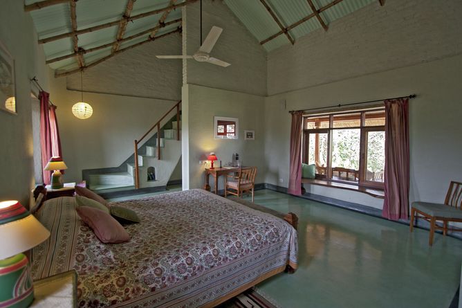 Mezzanine cottage interior