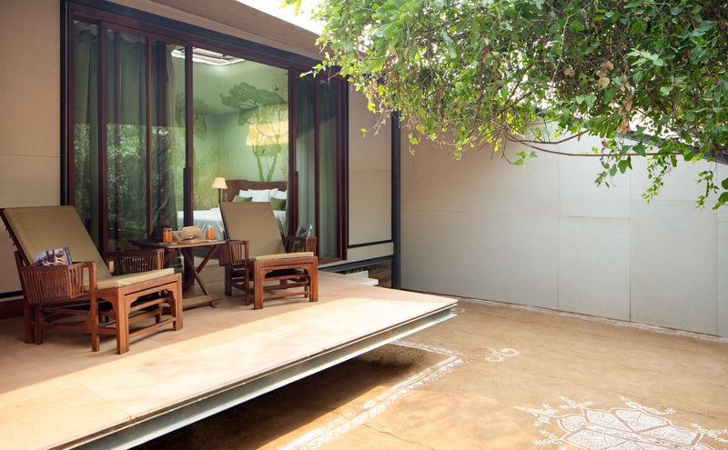 Outdoor seating area