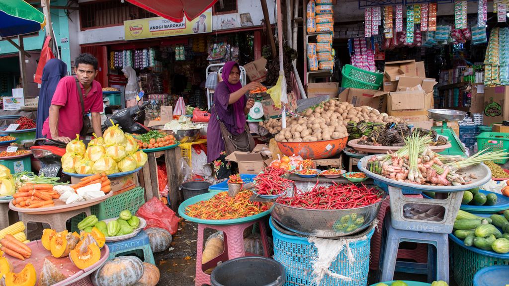 Market in Ambon Indonesia