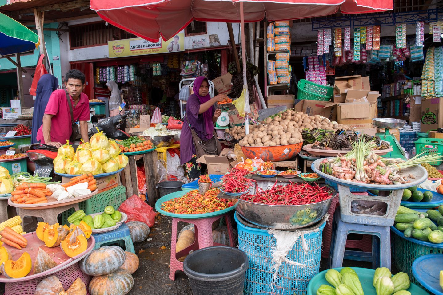 Market in Ambon Indonesia