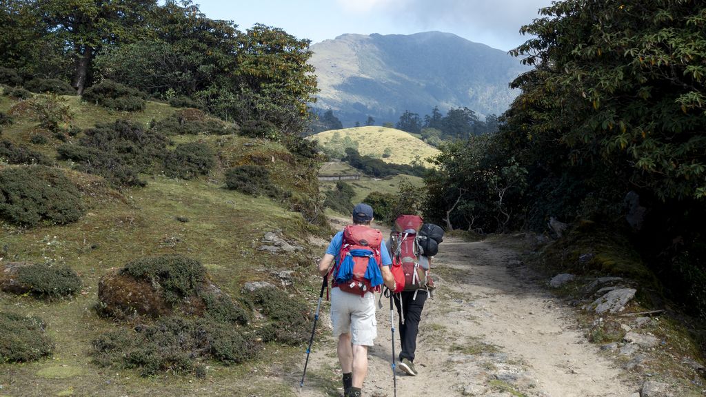 Men on Nepal hike