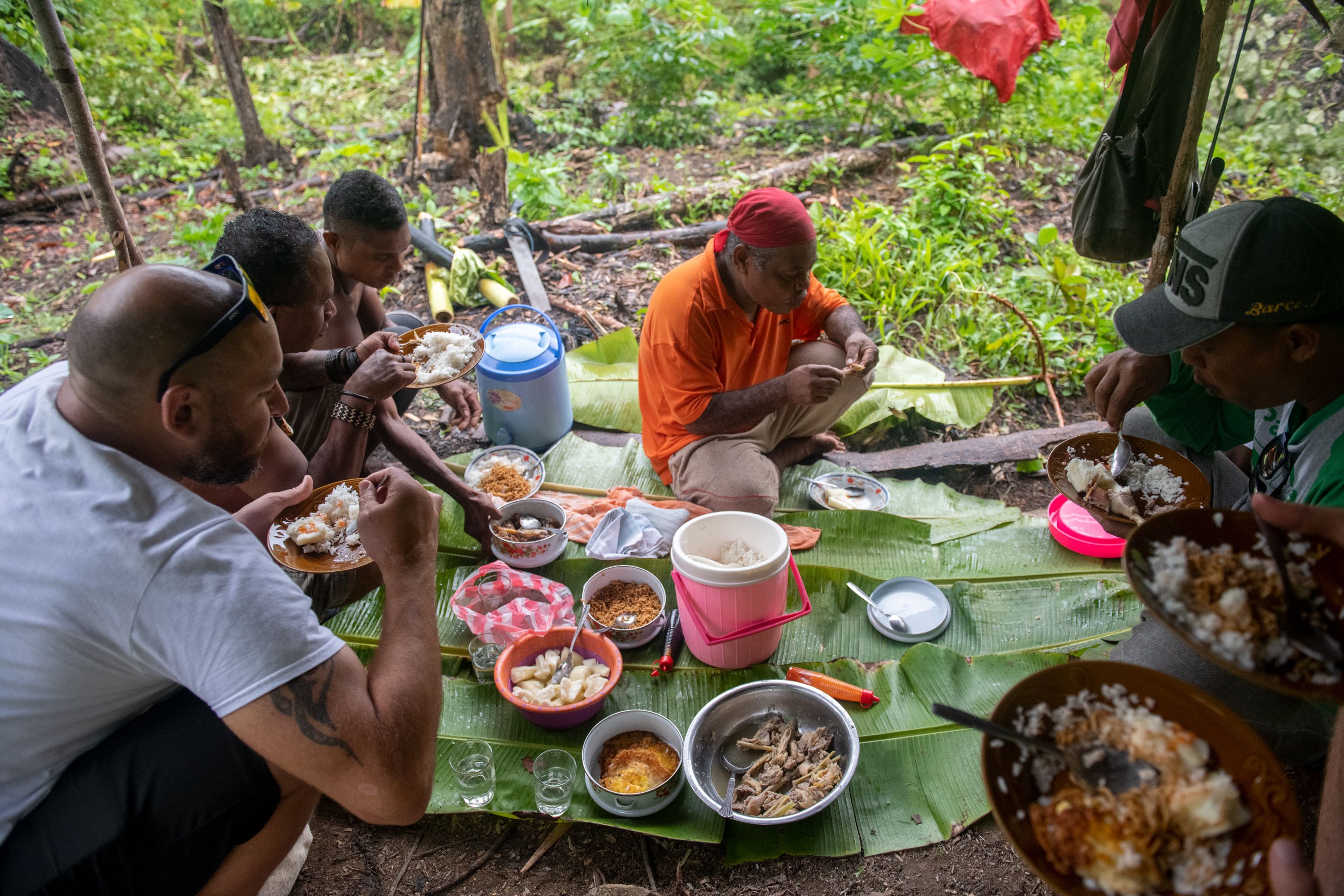 Shared dining Indonesian food