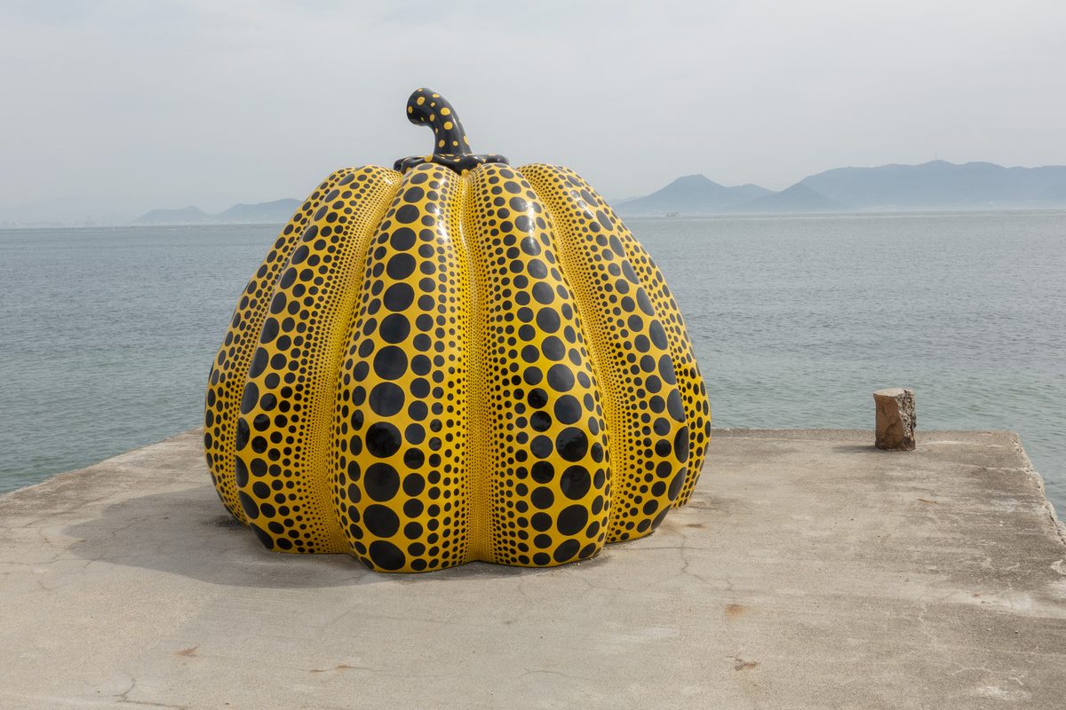 Kusama spotty pumpkin Naoshima Japan