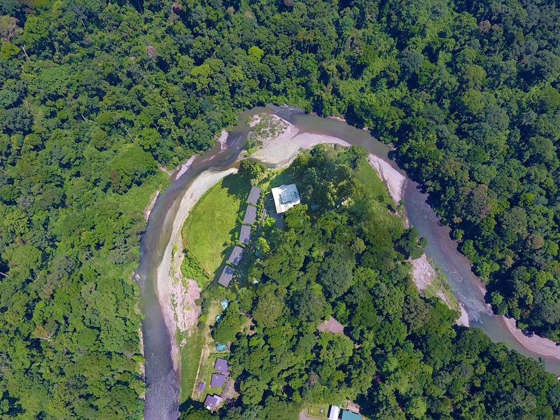 Aerial view of Borneo Rainforest Lodge