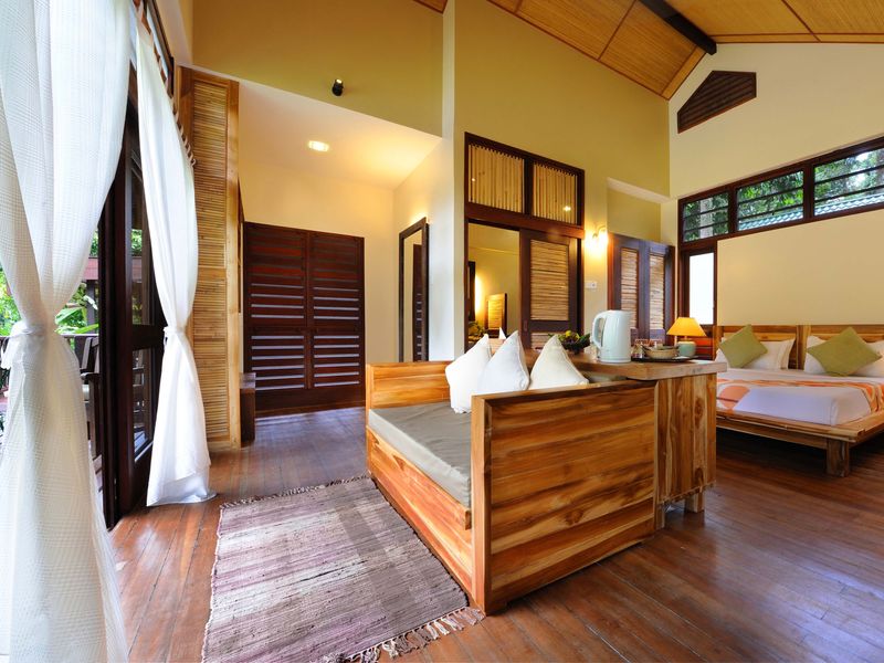 Inside of villa at Borneo Rainforest Lodge
