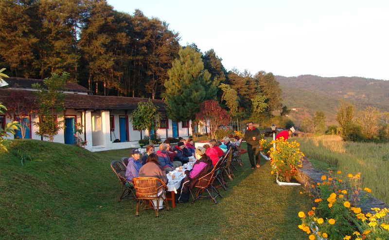 Dining in the grounds
