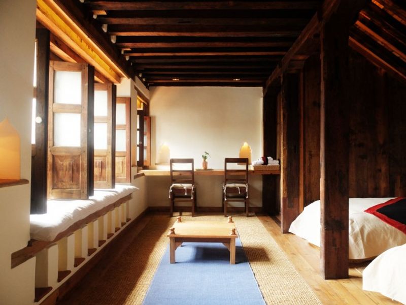 Natural light in bedroom at Inn Patan