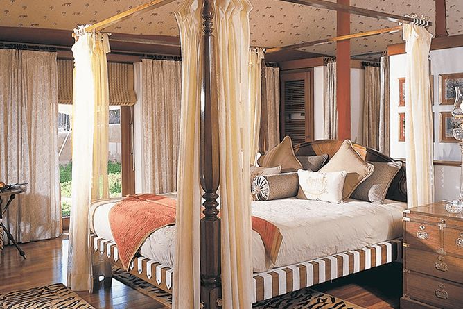 Luxury tent bedroom