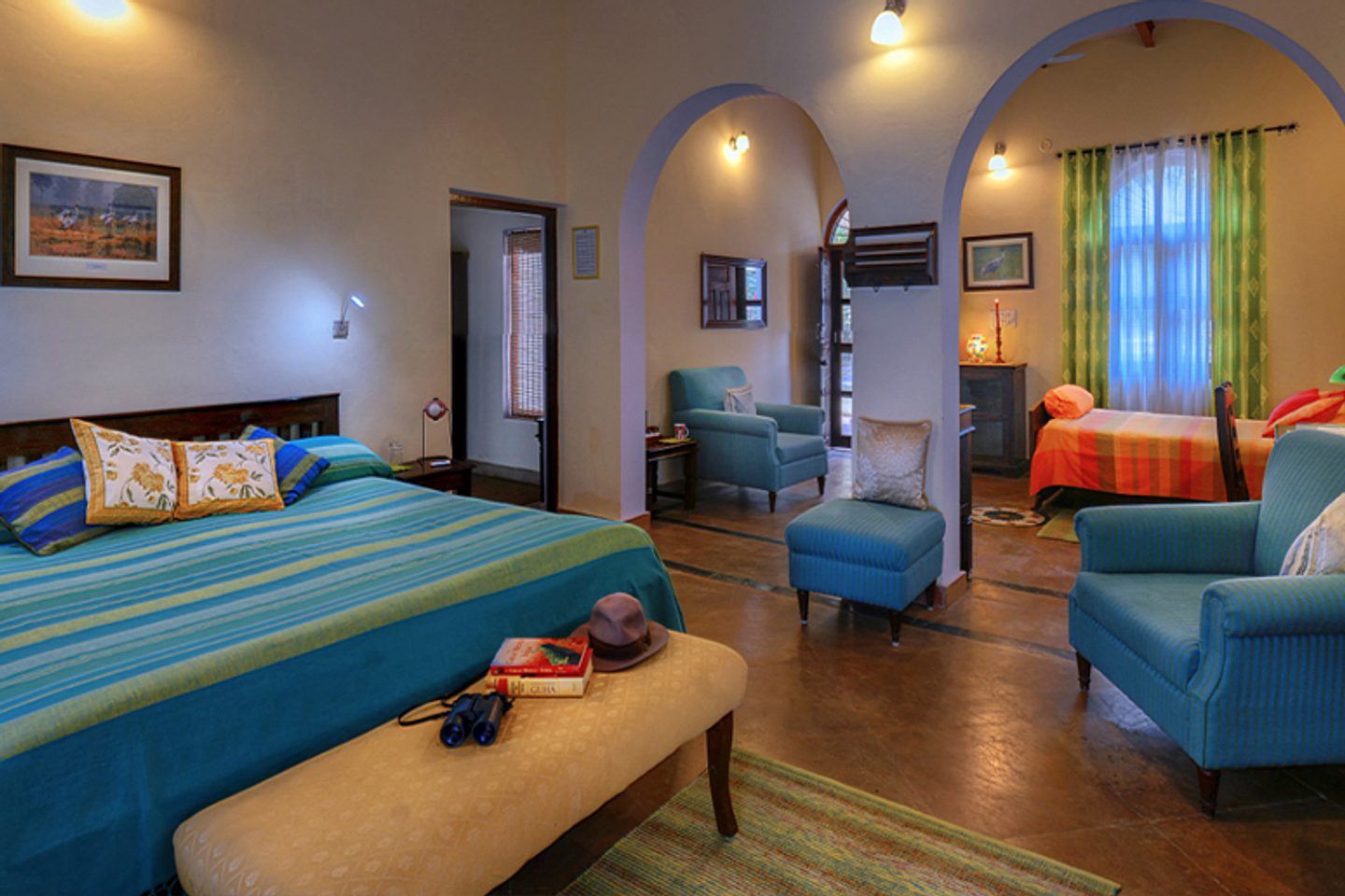 Bedroom at Chambal Safari Lodge