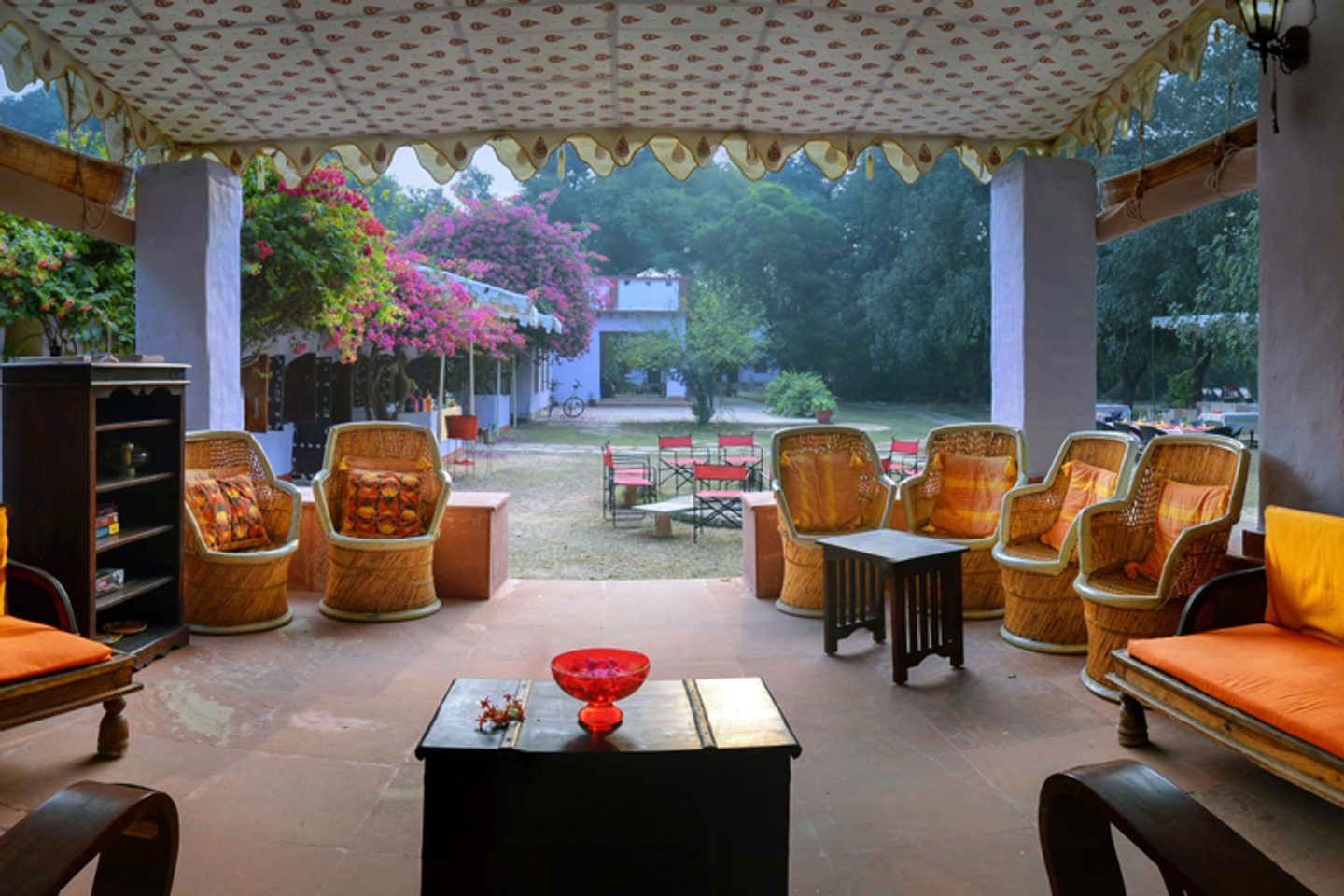 Lounge at Chambal Safari Lodge