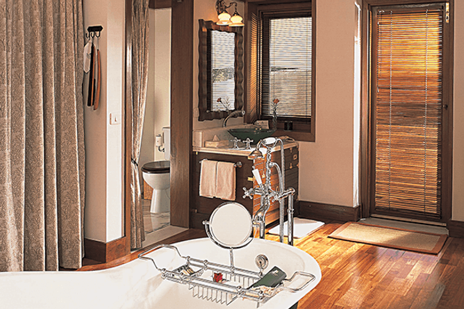 Spacious bathrooms