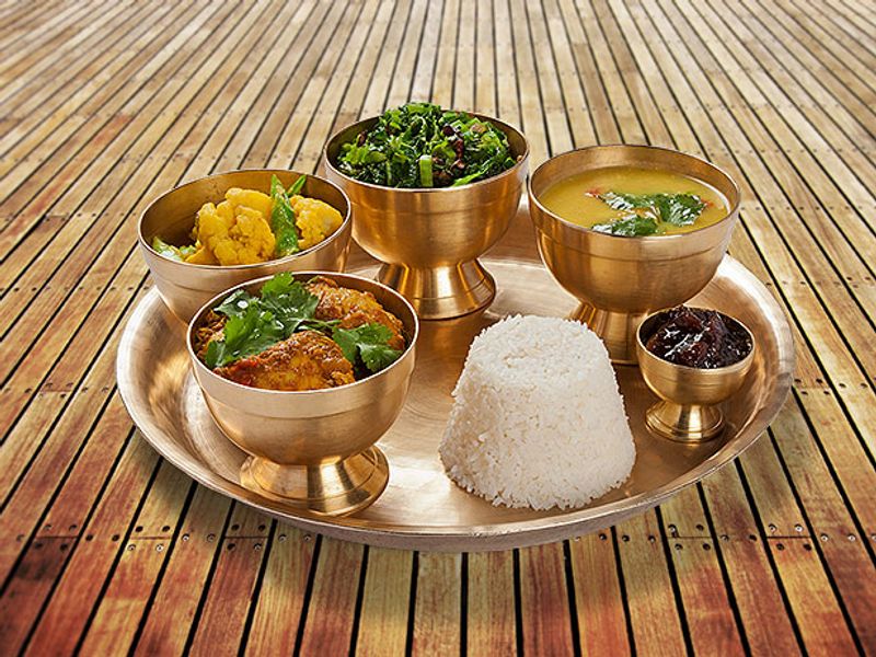 Nepali cuisine at Tiger Mountain Lodge
