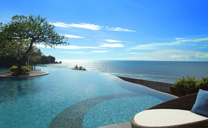 Infinity pool with a view