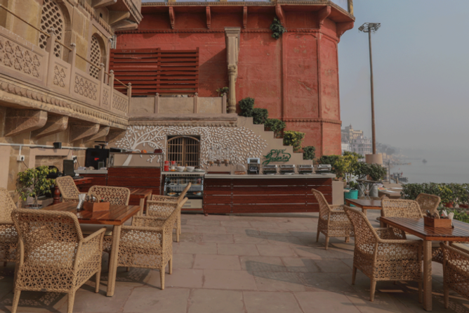 Terrace by the water