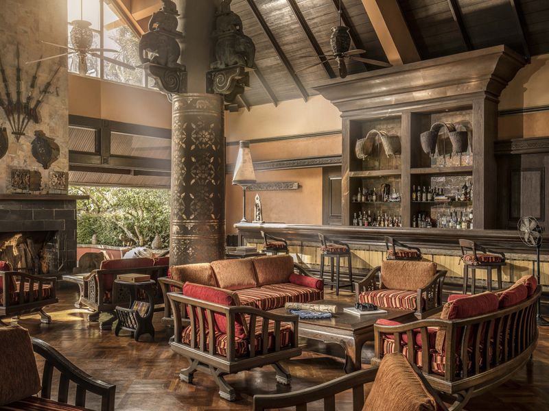 Elephant bar at Anantara Golden Triangle Elephant Camp