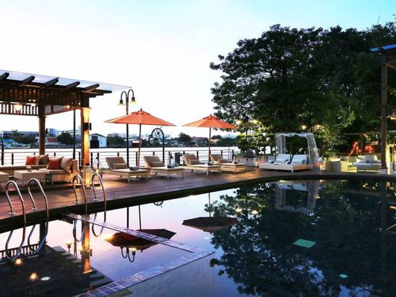 Riverside pool at Riva Surya