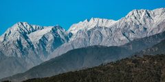 Snowy mountains in the Indian Himalayas