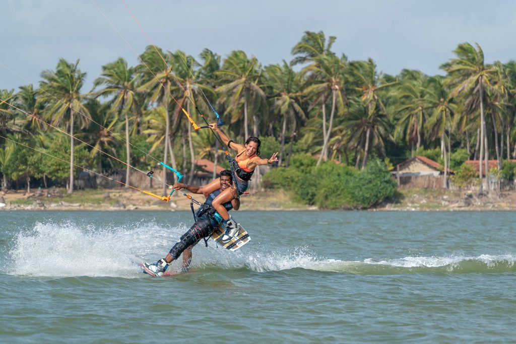 People doing watersports in Kalpitiya
