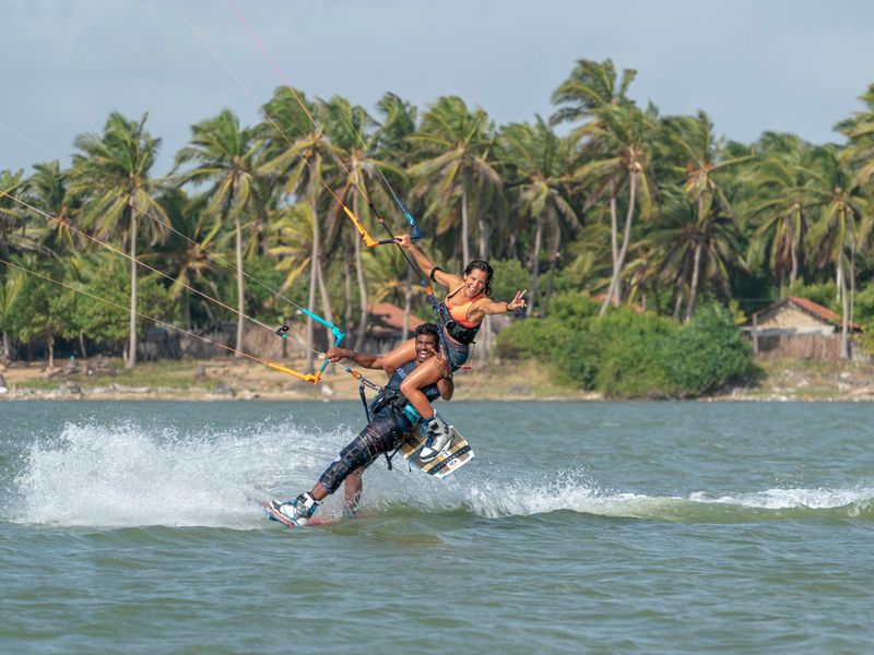 People doing watersports in Kalpitiya
