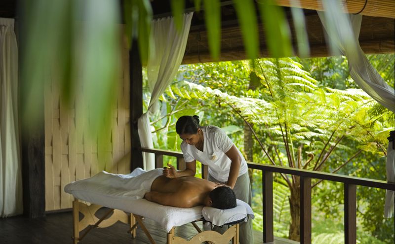 Spa treatment pavilion