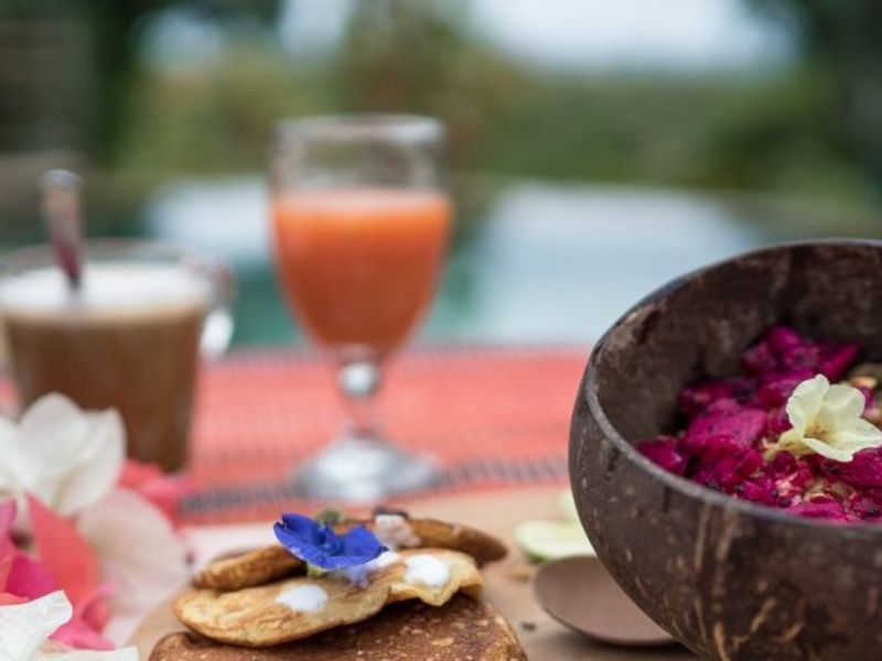 Breakfast at Utopia Surf & Yoga Eco Lodge