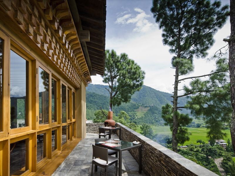 COMO Punakha Balcony Dinner