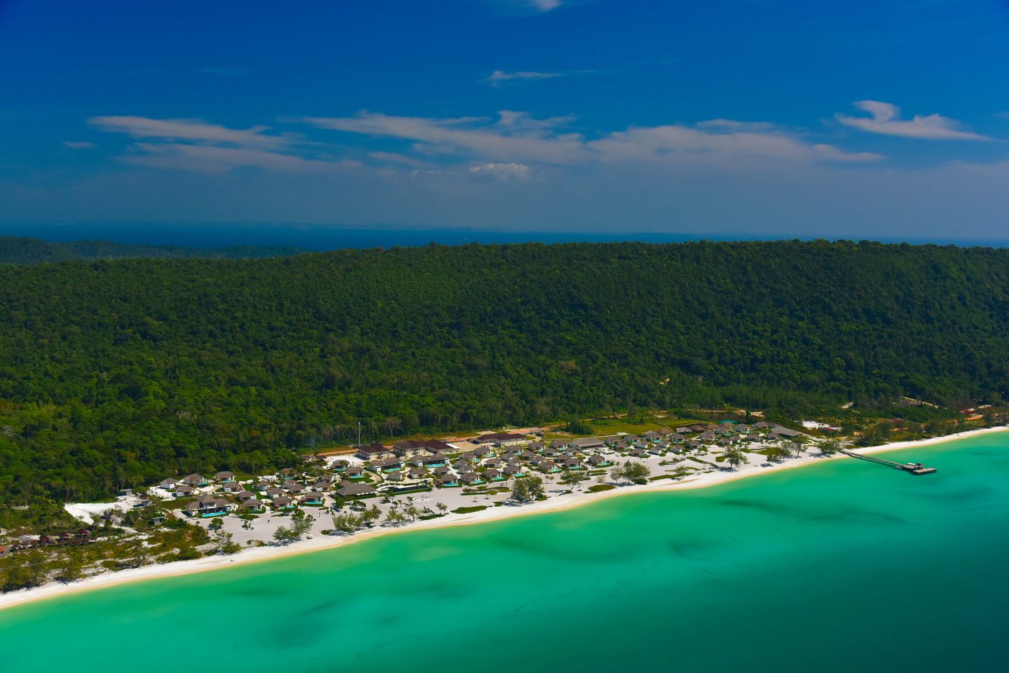 Aerial shot of Royal Sands Resort