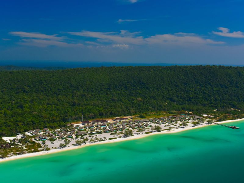 Aerial shot of Royal Sands Resort