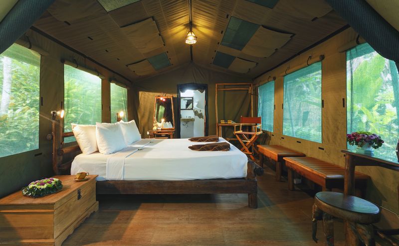 Tent interior