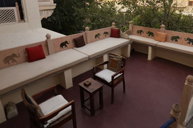 Sheltered terrace