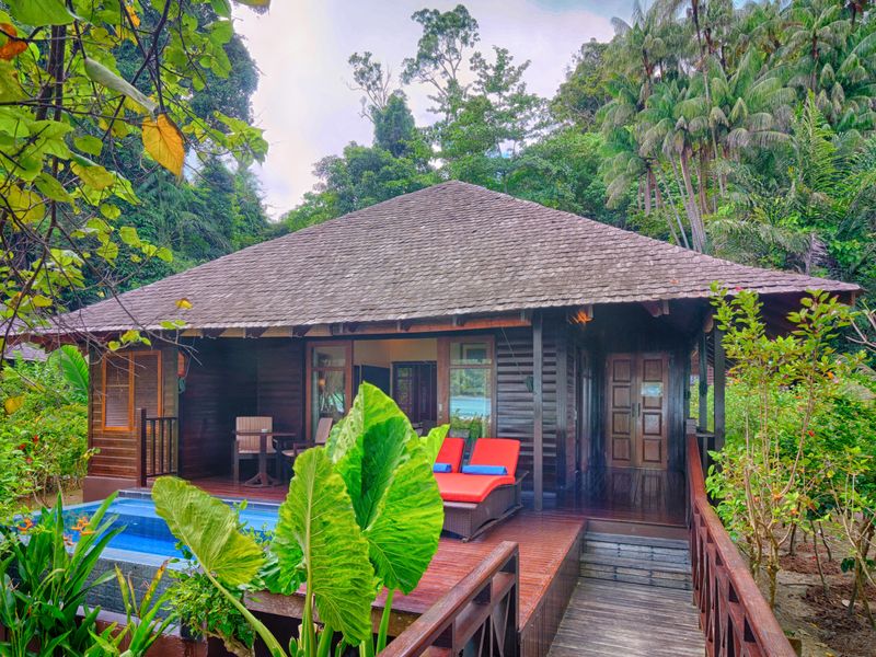 Bungalow with private pool at Bungaraya Resort