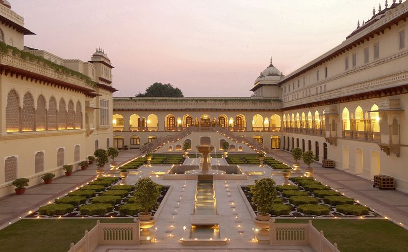 Landscaped courtyard garden