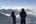 Looking out at mountains