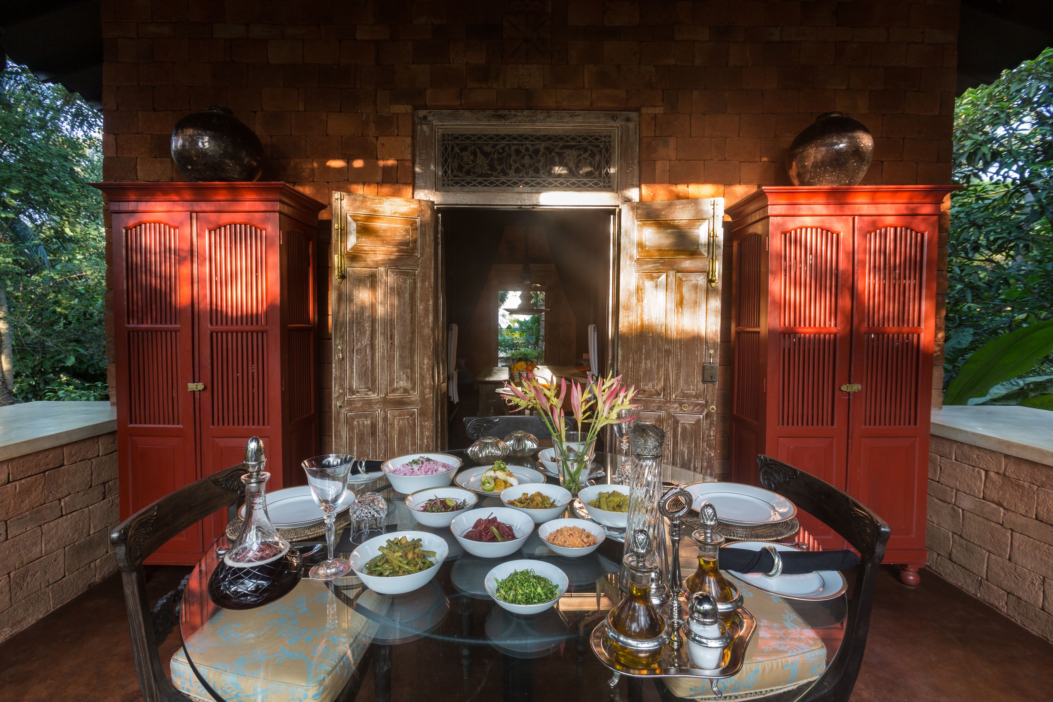 Dining at Casa Heliconia