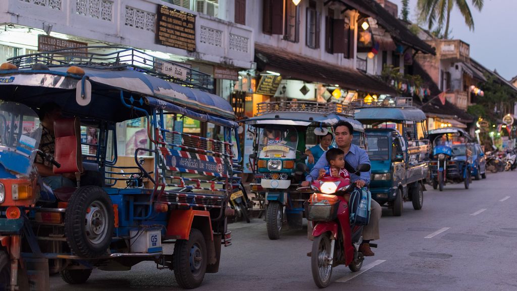 Traffic in Luang Prabang