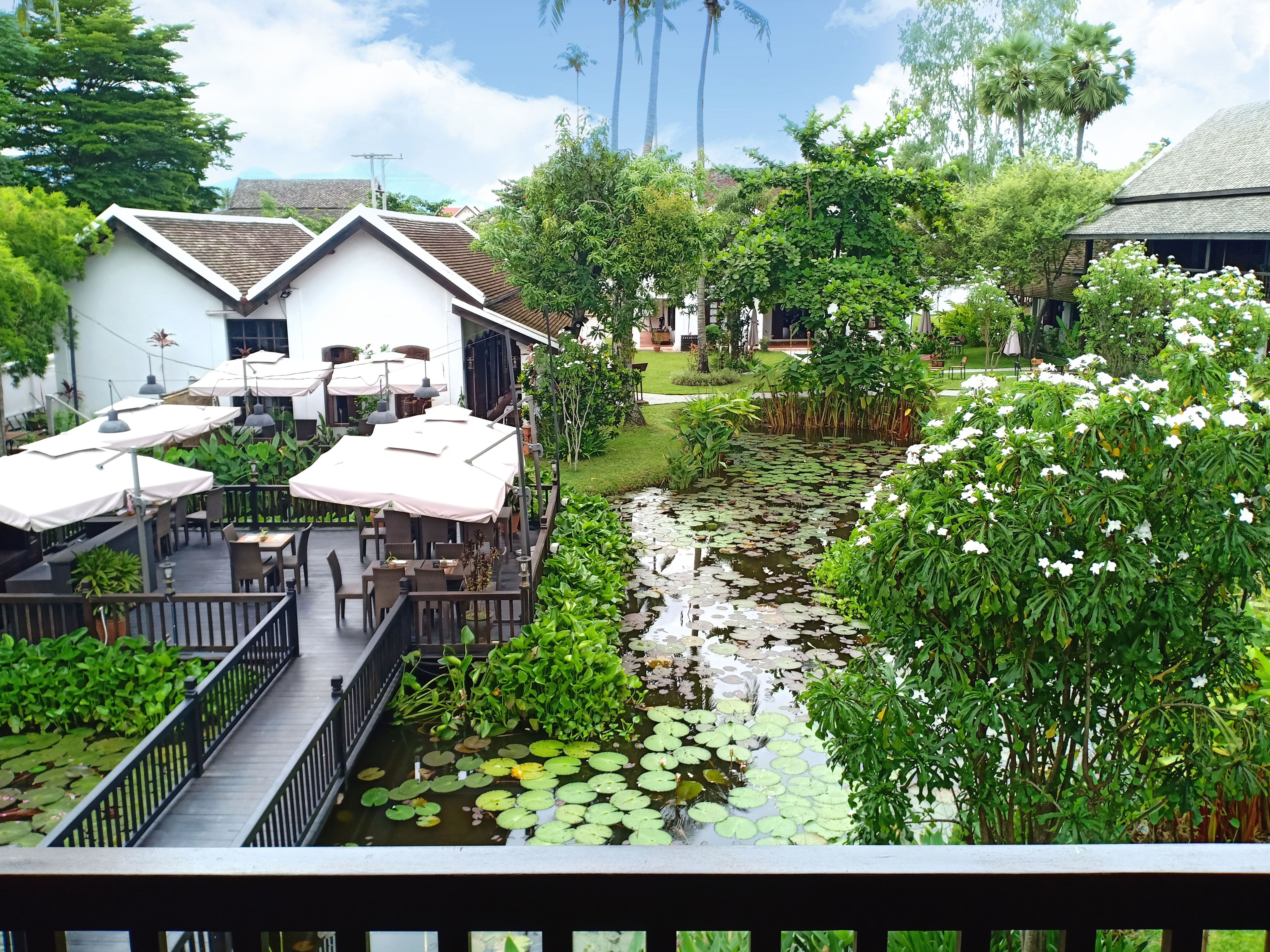 Waterside restaurant terrace