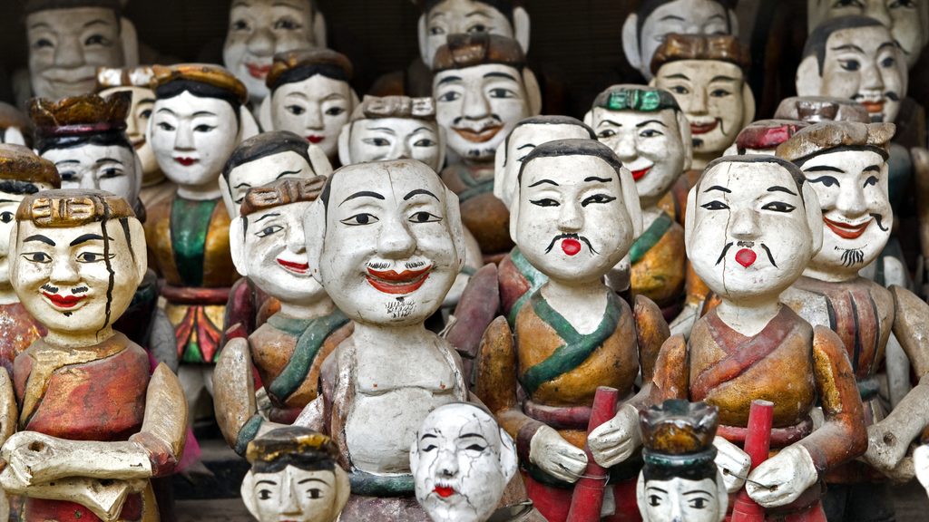 Water puppets Hanoi Vietnam
