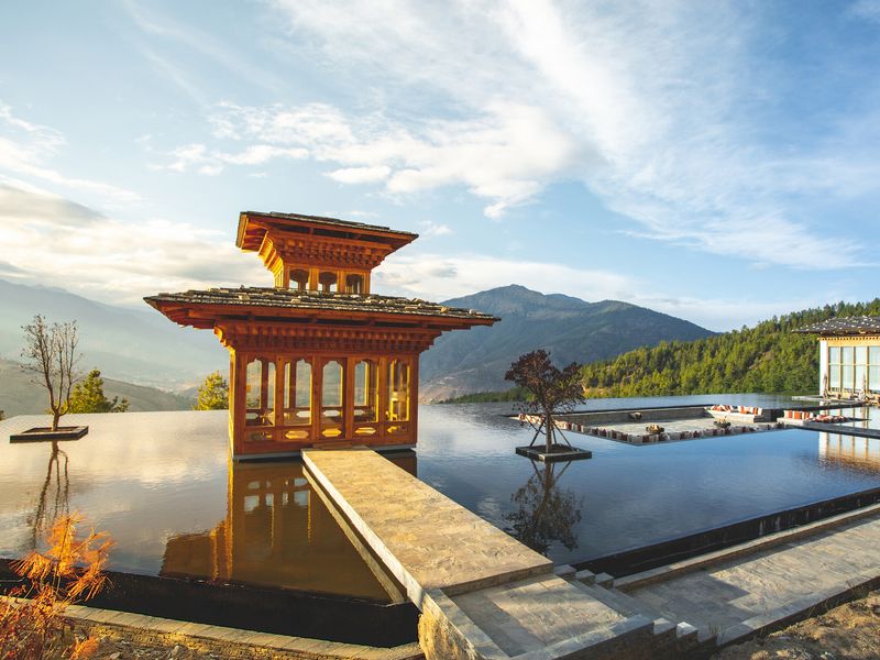 Mountain views at Six Senses Thimpu