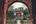 a building through a archway