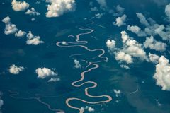 a river running through the clouds