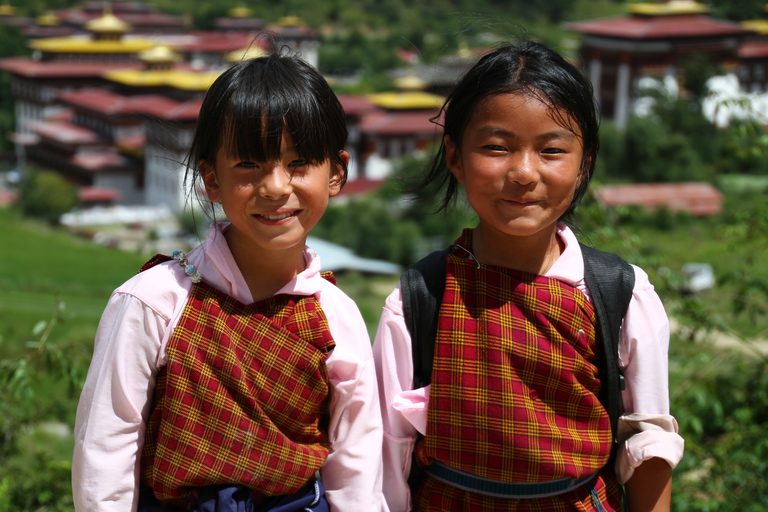 monks in a pickup truck, Bhuatn