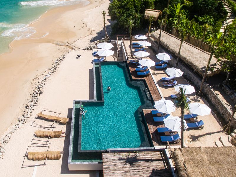 Beach club and pool at Nihi Sumba
